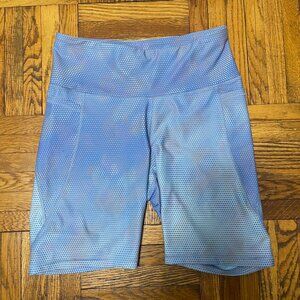 Old Navy Active Power Soft High Rise Go Dry Patterned Bike Shorts